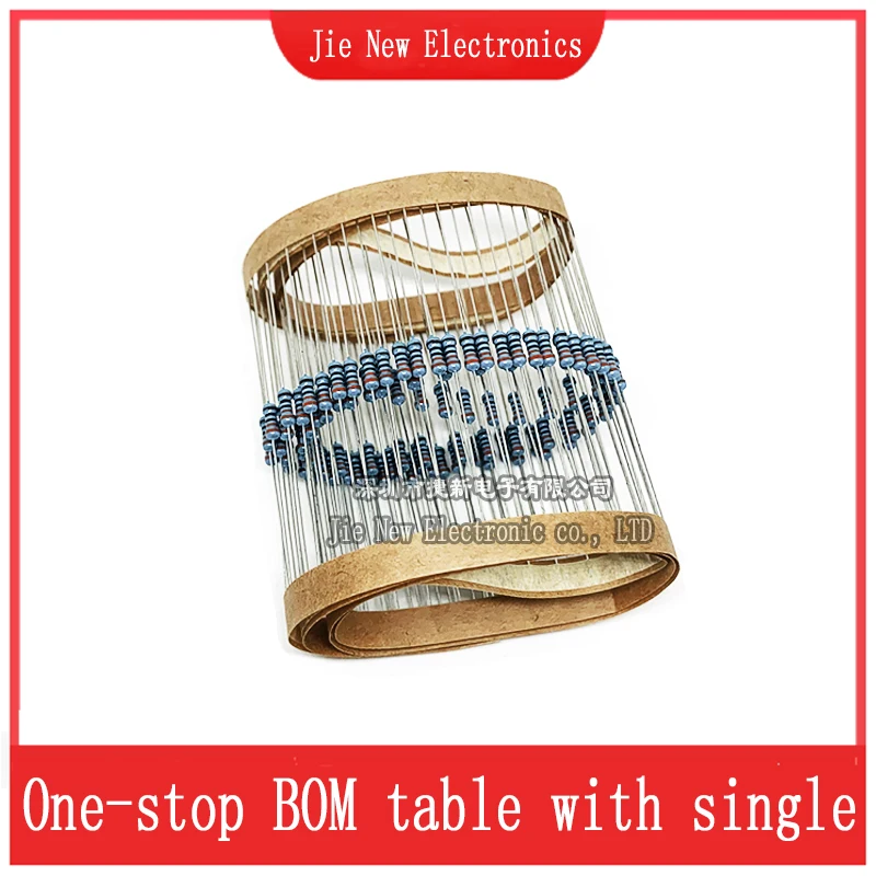 100PCS 1/4W 1R-10M 1%  Metal film resistor 10R 47R 100R 1K 2.2K 4.7K 10K 22K 47K 100K 1M 330 470 1K5 2K2 470 ohm resistance