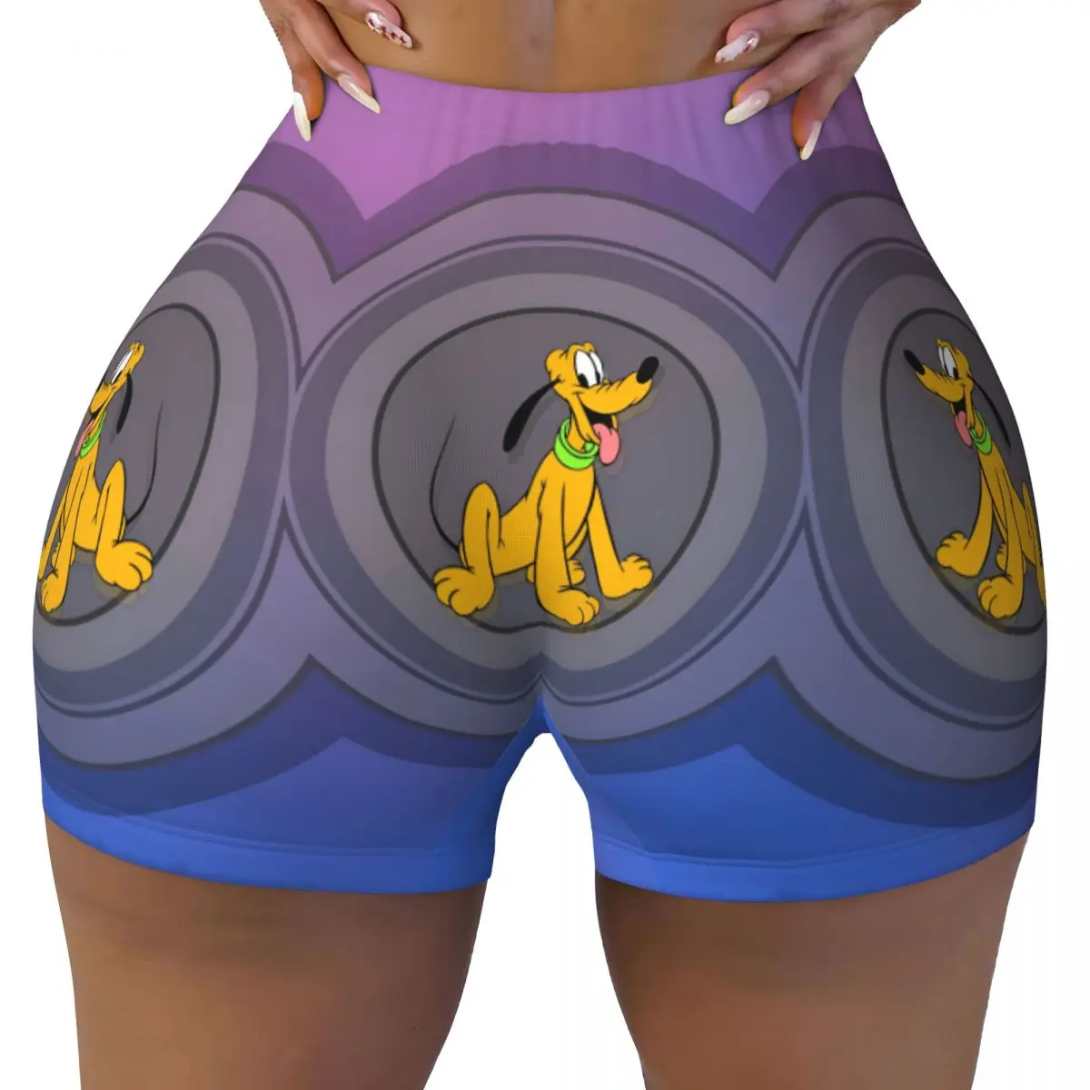 

Custom Pluto Anime Manga Running Volleyball Gym Shorts Women Classic Athletic Workout Yoga Shorts