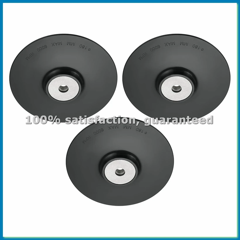 

3pcs Plastic Angle Grinder Backing Pad Compatible with M14 Internal Thread Disc Sander Angle Grinder 180mm Diameter-A51M