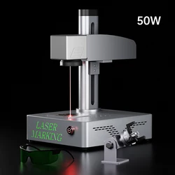 DO Fiber Laser Marking Machine  50W 30W 20W Small Automatic Engraving machine for Metal Plastic Steel Iron Gold Ring Red light