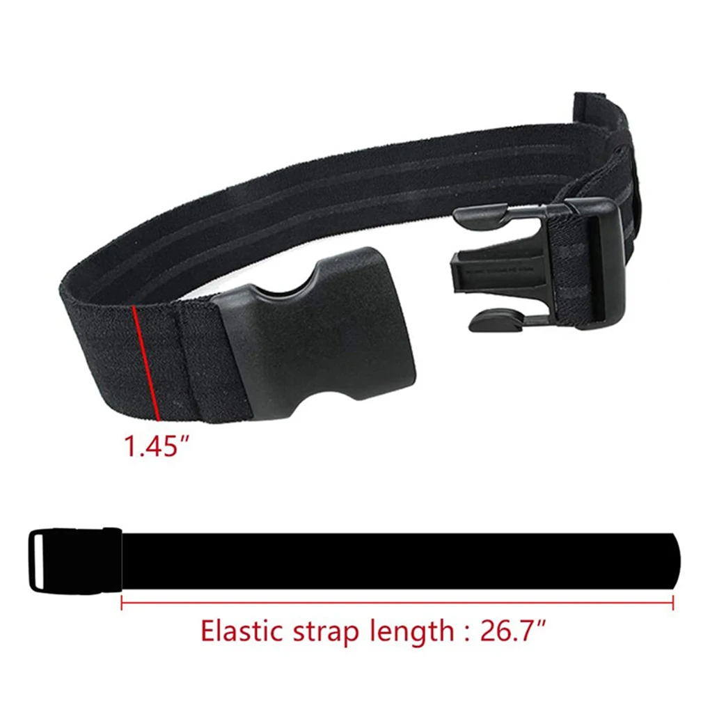 Tactical Leg Strap Thigh Belt for Holster Thigh Strap Outdoors EDC Leg Hanger with Quick-Release Buckle Elastic Drop Leg Band