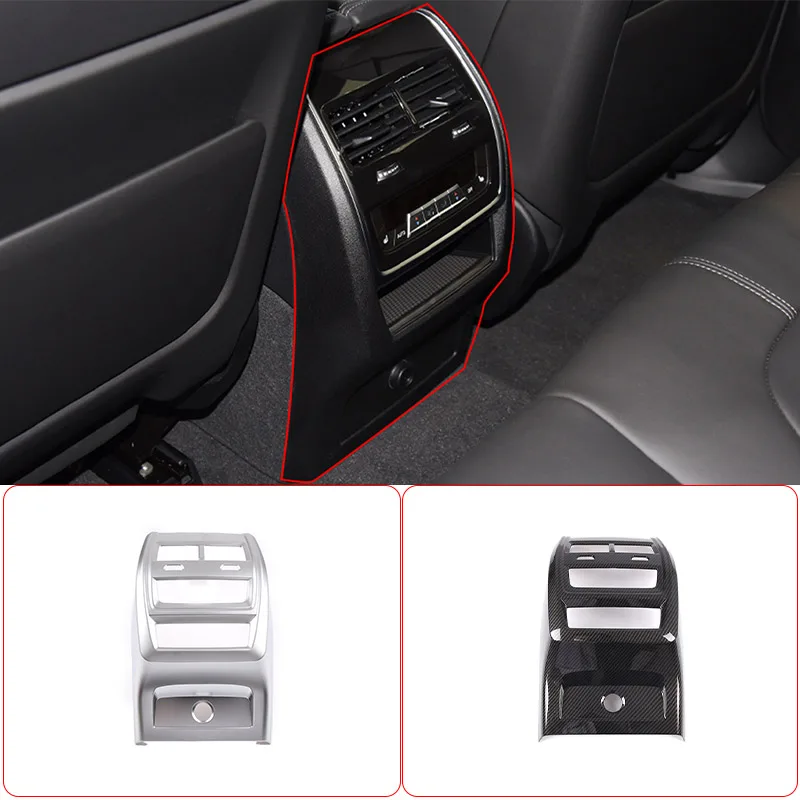 

For BMW X5 X6 X7 G05 G06 G07 2019-22 ABS Car Rear Air Conditioner Air Outlet Anti Kick Protection Cover Sticker Car Accessories