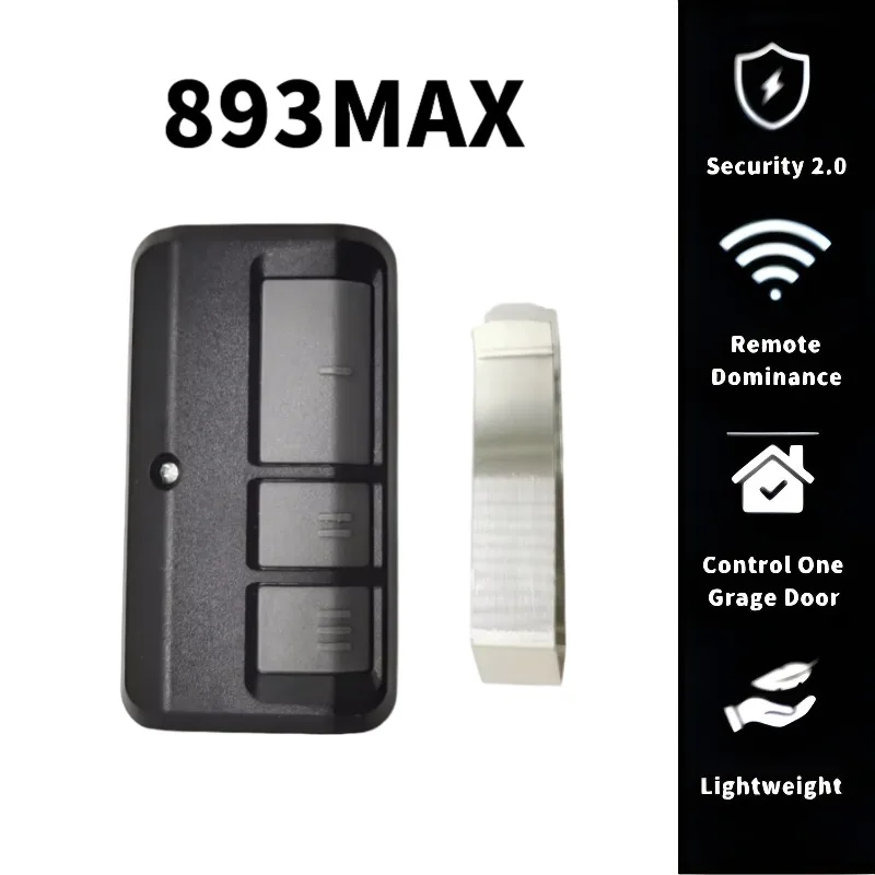 

893Max Wireless Remote Control Garage Door Opener Clip for 893Lm 891Lm 371Lm 971Lm 81Lm Gate Transmitter Remote Control