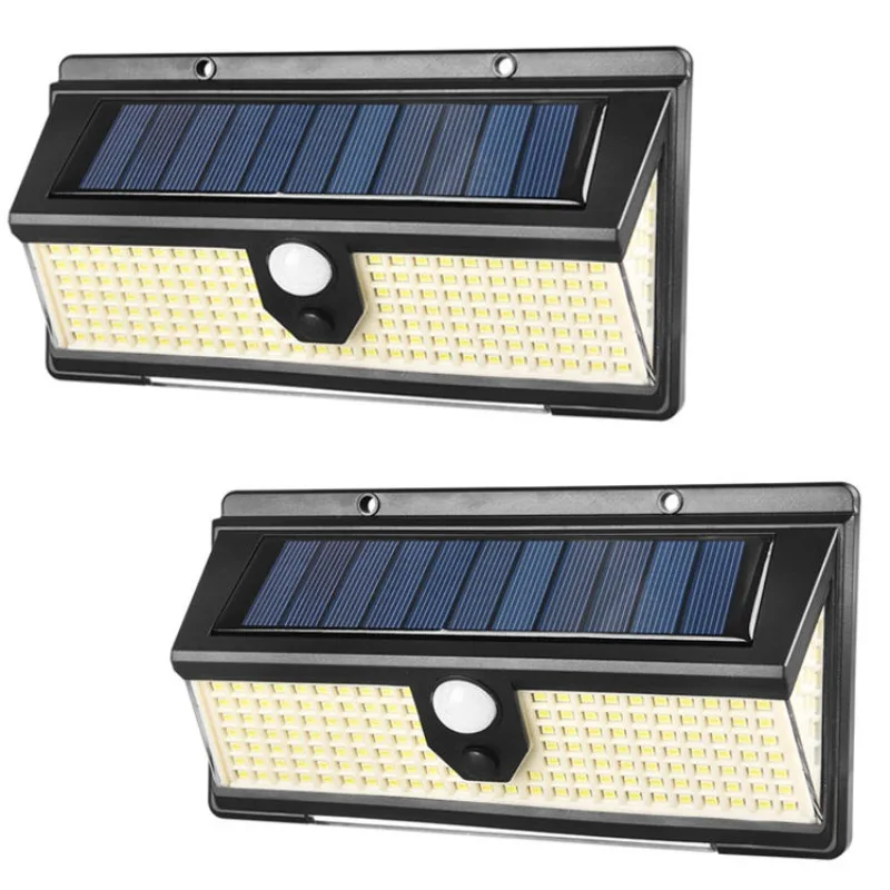 

Solar lamp 270 degrees wide -angle lighting reflector 190LED/100LED IP65 waterproof deck garage front door safety light