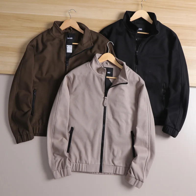 

Мужское модное городское пальто с воротником-стойкой на осень-зиму, свободное повседневное теплое пальто с воротником-стойкой