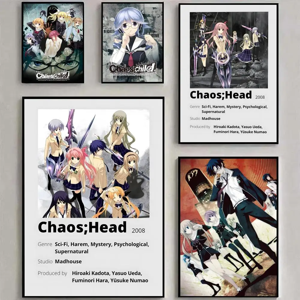 CHAOS;HEAD Poster HD Prints Painting Wall Art For Living Room Home Bedroom Decoration