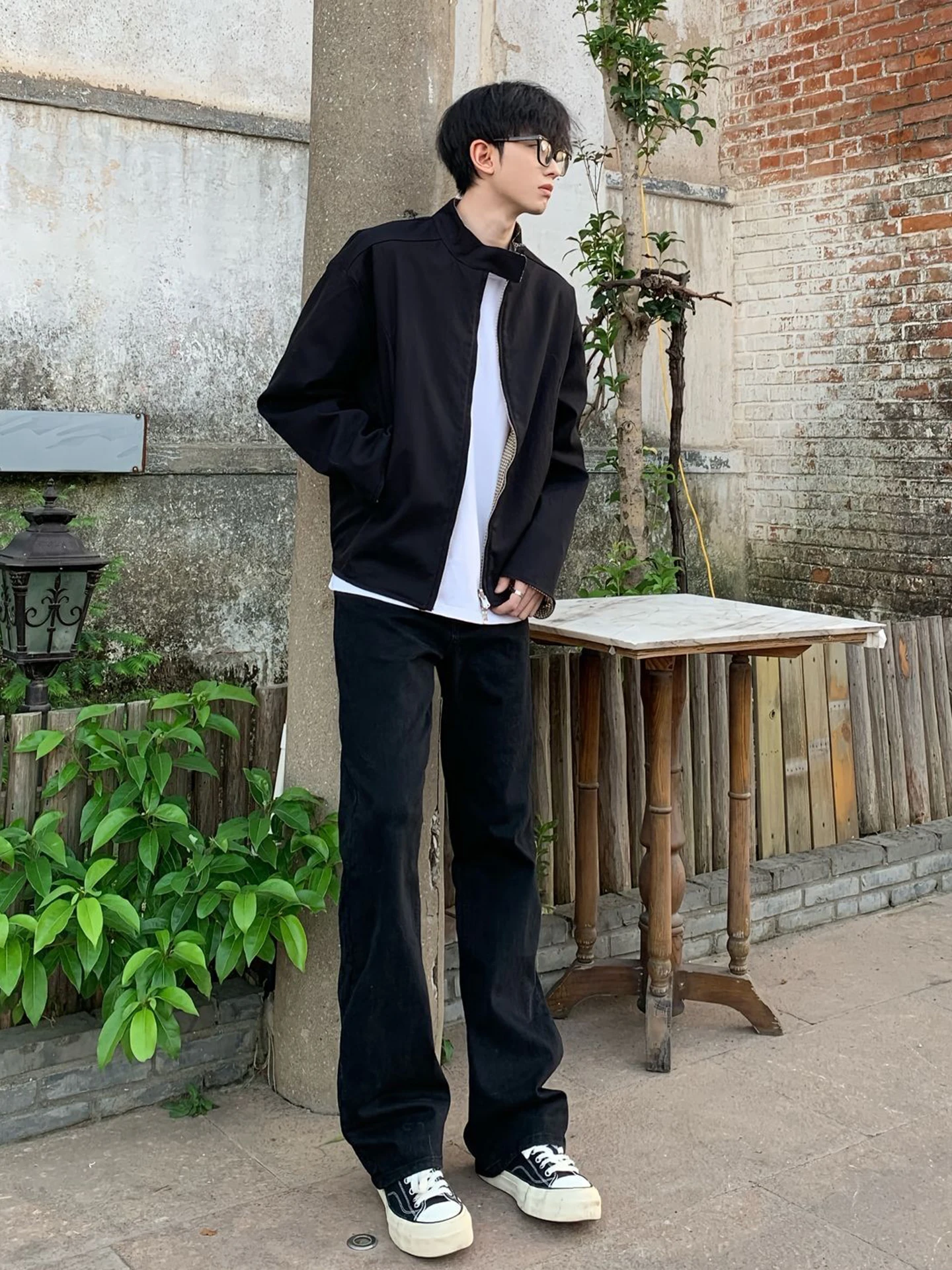 

Мужские джинсы Bla Fce с подкладкой, зауженные, прямого кроя, повседневные брюки в американском стиле High Street, брюки-буткэт