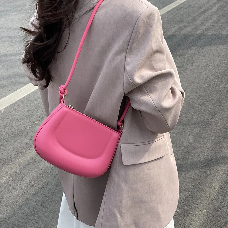 Women Vintage Solid Handbags Fashionable New Casual Versatile One Shoulder Bags Ladies Daily Commuting Minimalism Underarm Bag