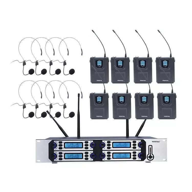 

Voxfull WUB800S UHF 4 Channel Wireless Microphone System