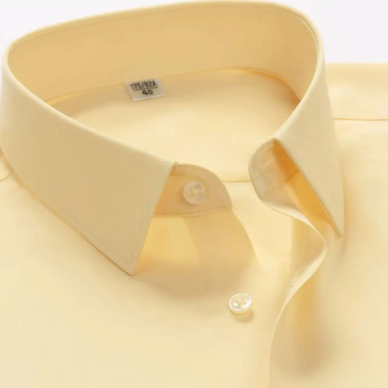 New Summer Men's Dress Shirt Non-Ironing Anti-Wrinkle Business Casual Solid Color Short Sleeves Work Social Yellw White Big 8XL
