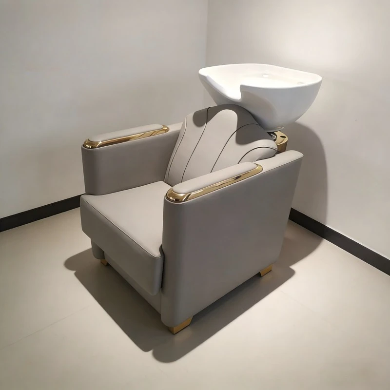 Semi-reclining shampoo bed Suitable for flush bed Spa bed Ceramic basin