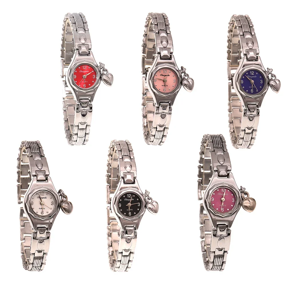 

6Pc/Lot Mini Watch Women Bracelet Ultra SlimVintage Wrist, Analog Quartz Bangle Elegant Dress Watch