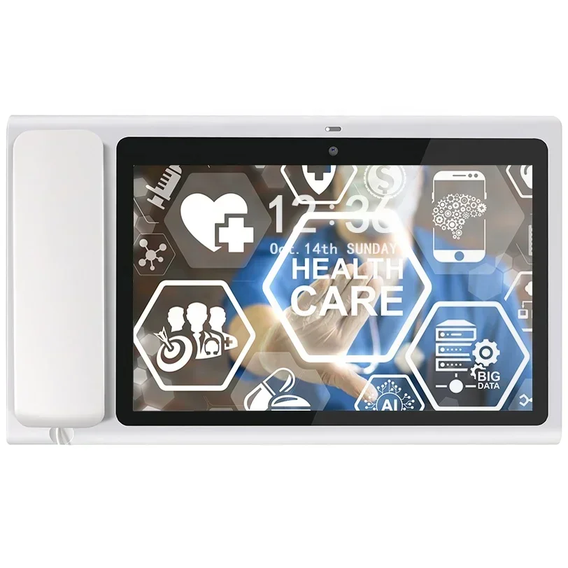 2025/فولتي شاشة تعمل باللمس أندرويد HD الصوت والفيديو الهاتف الثابت الهاتف بلوتوث سماعة هاتف مكتبي لسماعة خارجية 303*1