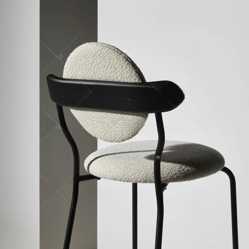 Metal Modern Simple Bar Chair Front Desk Light Luxury Bar Chair