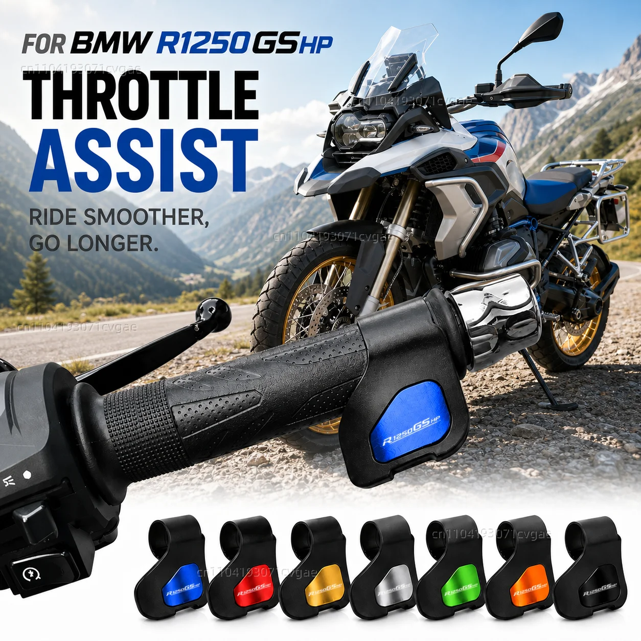 

FOR BMW R1250GSHP 2019-2026 Motorcycle Throttle Assistant Clip Labor Saver Acceleration Labor-saving Auxiliary Handle Grip CNC