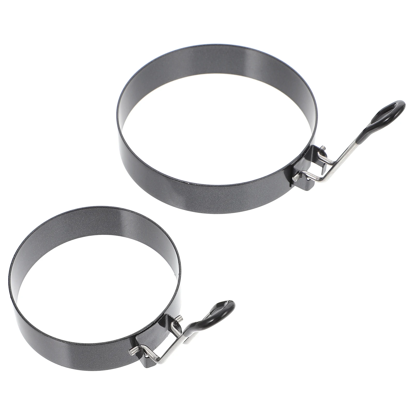 

2pcs Stainless Steel Egg Frying Rings Round Non-Stick Cooking Molds Reusable Egg Ring Diy Omelette Tool Heat Resistant Sandwich