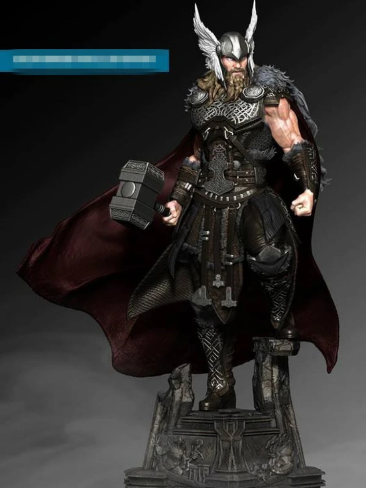 108mm Scale Resin Figure Viking Style Thor Unassembled and Unpainted Model Kit Une Statuette Collect Toys