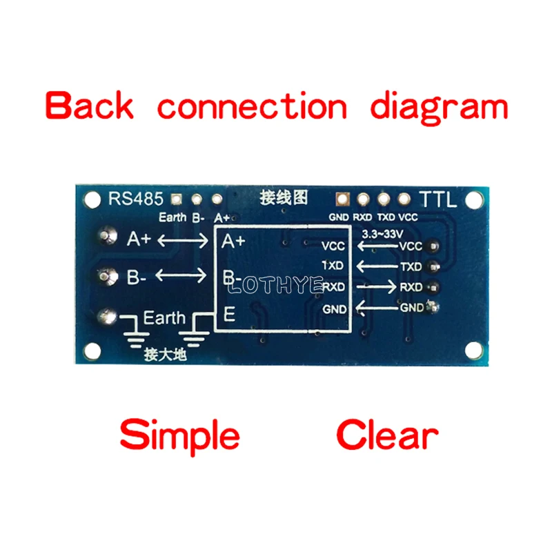 TTL Serial Port To RS485 Converter Board Module Hardware Automatic Control Converter Module For Arduino Microcontroller image 6