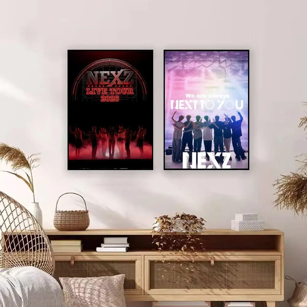 Music N-NEXZ Poster Premium Art Wall Decor, Simple Ornament for Living and Leisure Areas