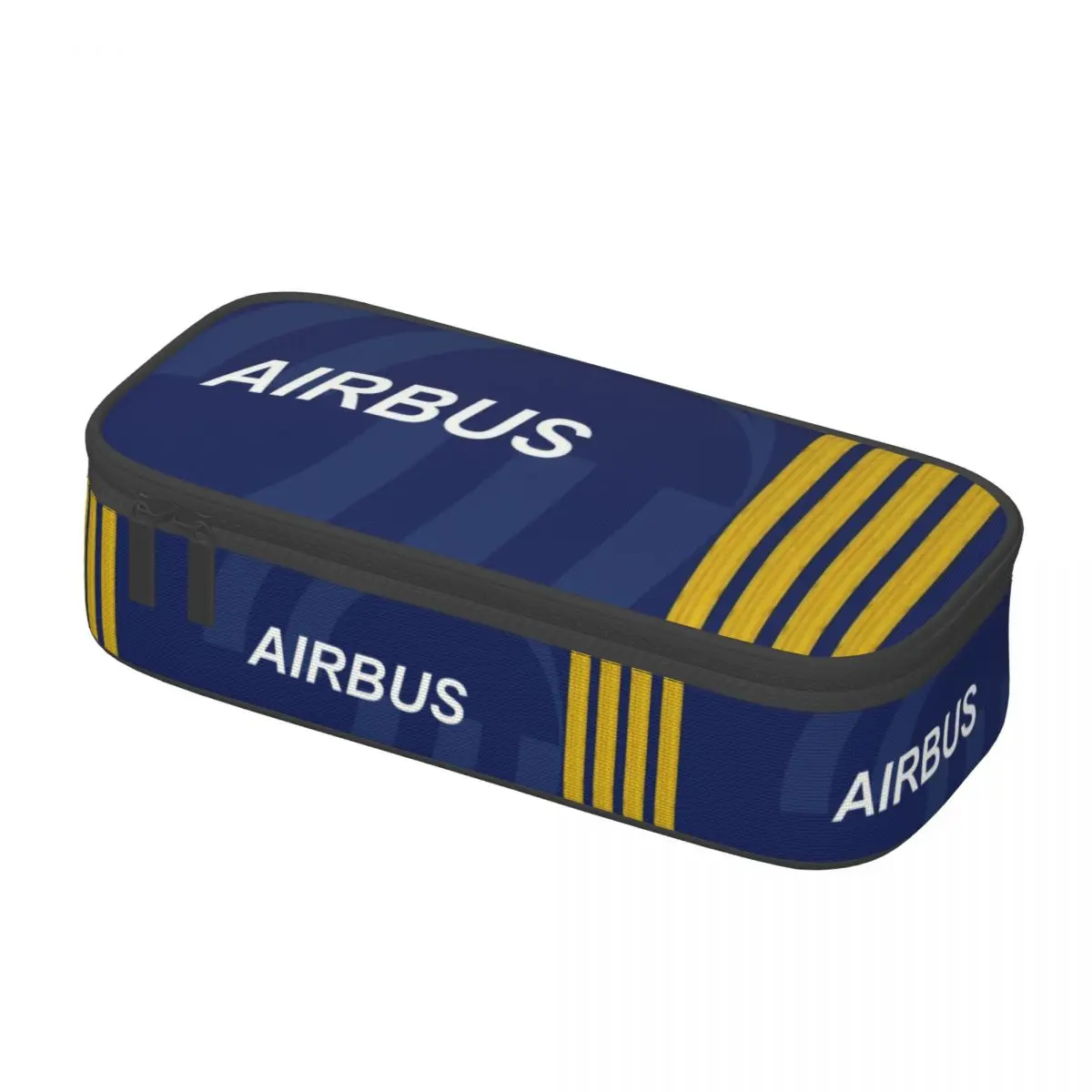 Imagem -03 - Estojos de Lápis Personalizados Bonitos Airbus Pilot para Meninas e Meninos Avião de Aviação Caixa de Bolsa de Caneta de Grande Capacidade