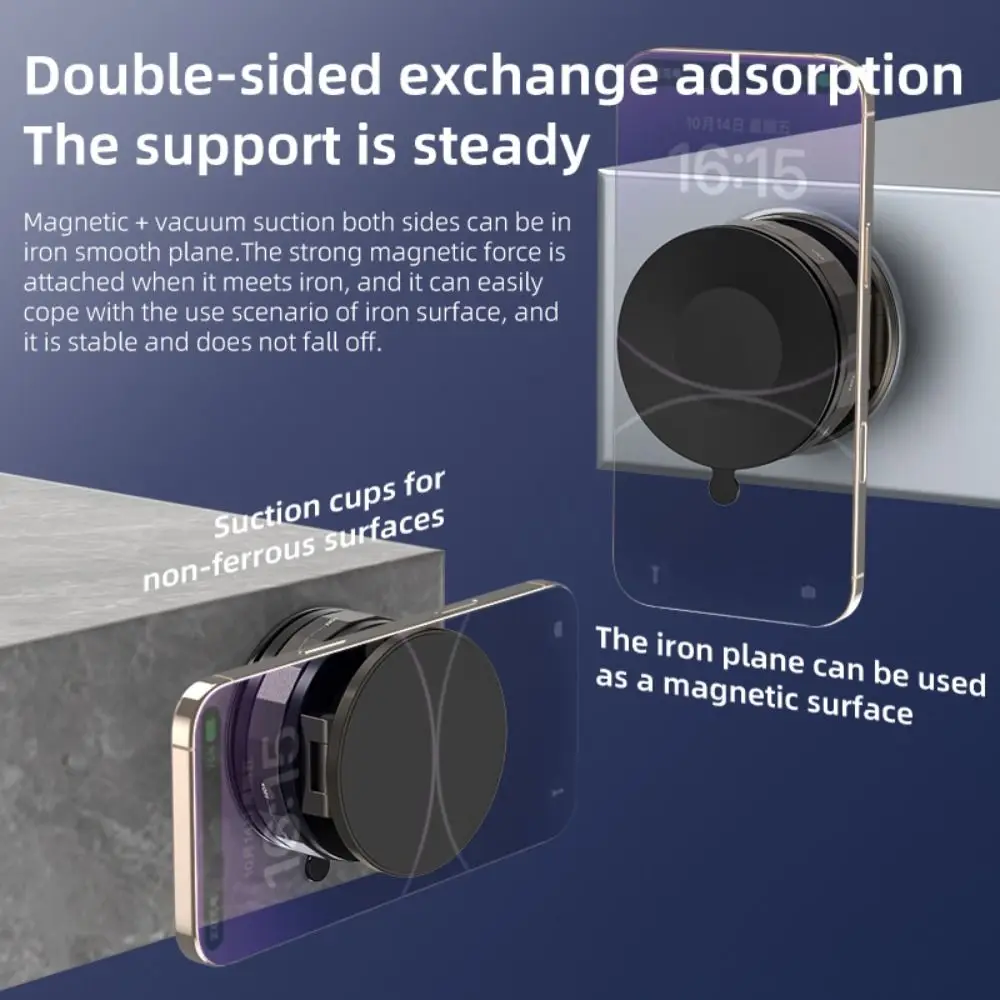 

Новый регулируемый магнитный держатель для телефона, складной двусторонний автомобильный держатель для телефона, многофункциональный антивибрационный автомобильный навигационный кронштейн