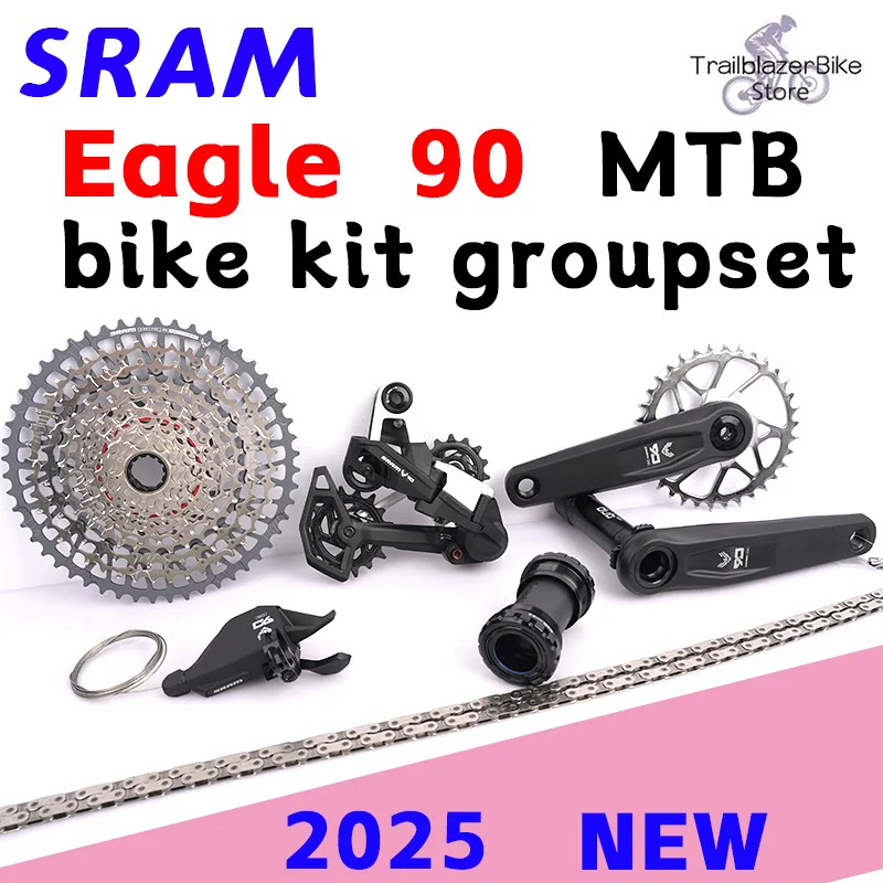 

SRAM EAGLE 90 T-TYPE 12-скоростной DUB MTB Bike Groupset Trigger Shifter udh Задний переключатель 1275 Кассета 10-52T K7 Шатуны