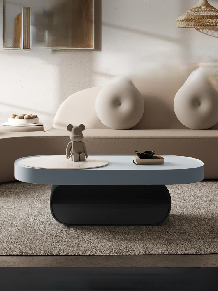 

x1CXH-shaped rock plate coffee table, living room, household small-sized designer's personalized creative coffee table