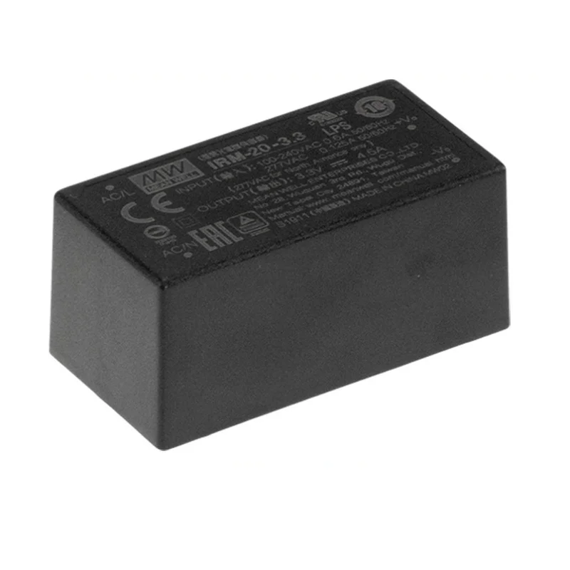 

MEAN WELL-módulo de alimentación verde de montaje PCB, IRM-20, IRM-20-3.3, IRM-20-5, IRM-20-12, IRM-20-15, IRM-20-24