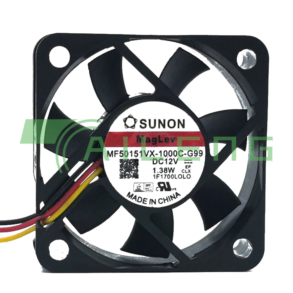 

New For Sunon Fan MF50151VX-1000C-G99 5015 12V Max Airflow Rate Fan 5cm cooling Fan