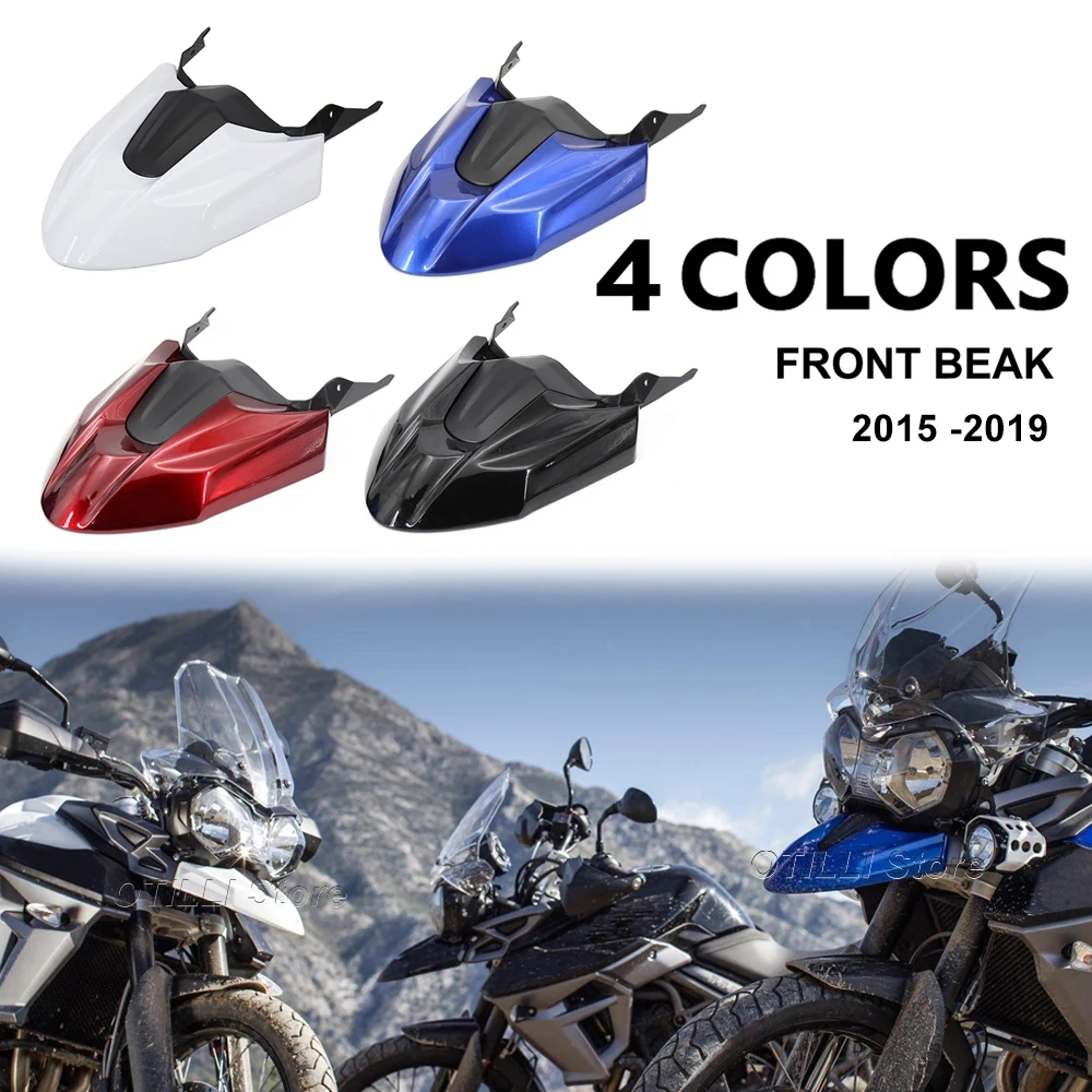 

NEW Motorcycle For Tiger 800 XC XRT XRX 2019 2018 2017 2016 2015 Front Beak Extend Wheel Fender Nose Extension Cover