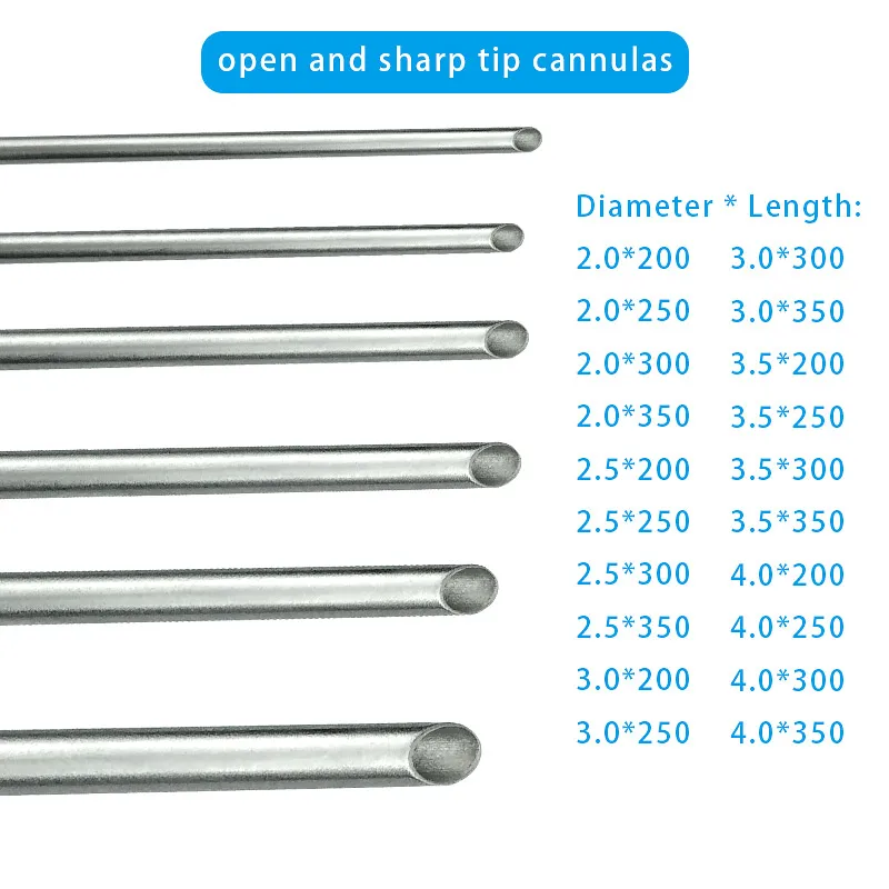 

1pcs Stainless Steel Open Tip Singel Hole Liposuction Cannula Micro Cannulas Autoclavable Fat Transfer Plastic Beauty Tools