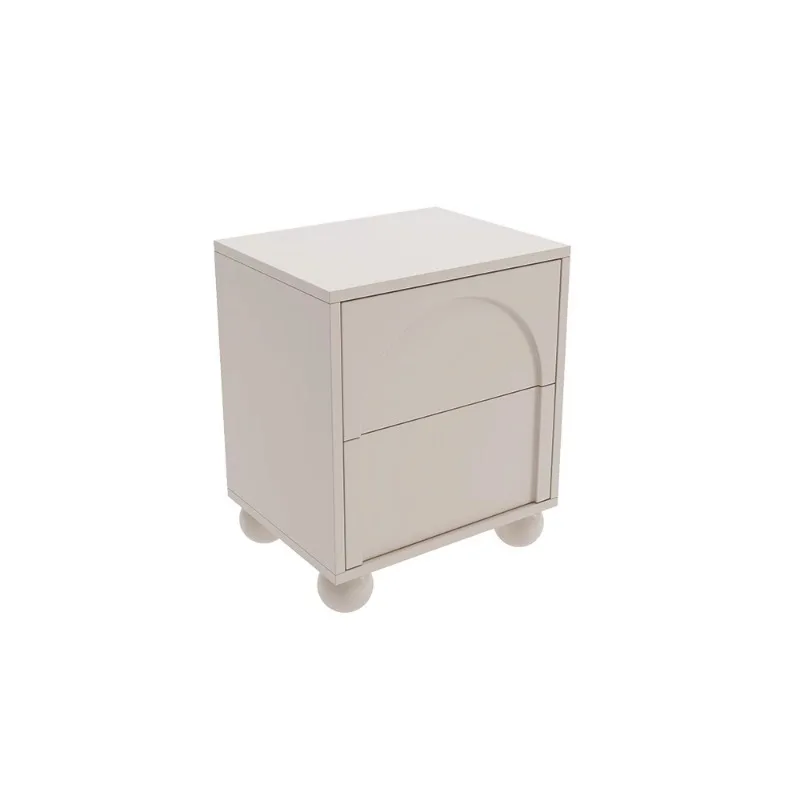 

Bedside table simple modern home bedroom storage cream wind solid wood Internet celebrity creative mini cabinet bedside frame