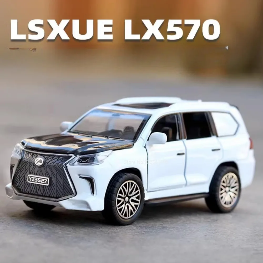 

Модель игрушечного автомобиля Lx570 в масштабе 1/36, литая статическая модель из сплава, весы, игрушечные машинки для мальчиков, подарки на день рождения, коллекционные украшения для взрослых