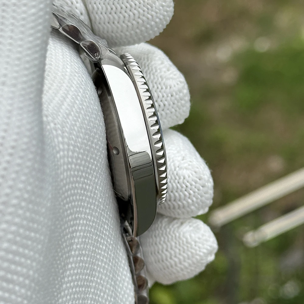 STEELDIVE Orologio GMT da uomo 40,5 mm Orologio da polso meccanico automatico Diver 30ATM Zaffiro luminoso NH34 Cola 120 clic Lunetta in ceramica