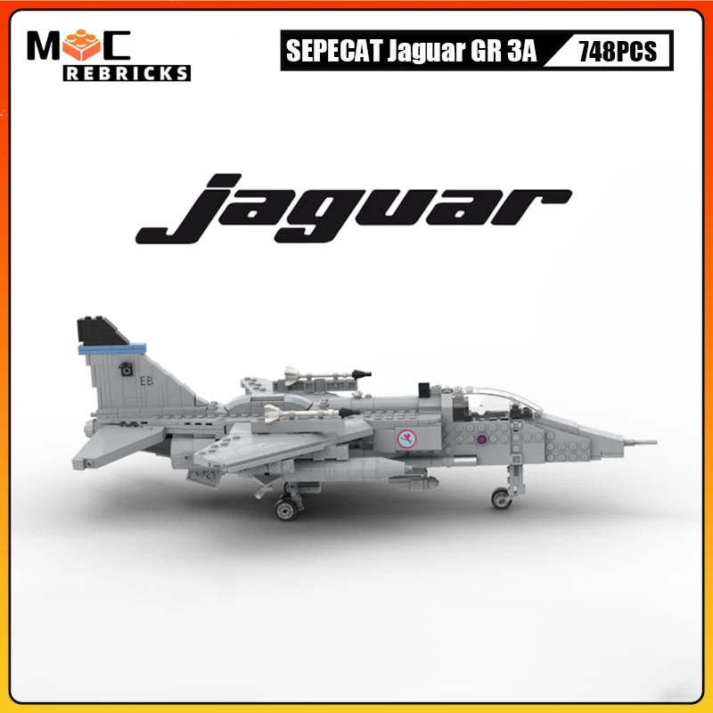 WW II Military Air Force Weapons Building Block Series British-French Jet Fighter Model Sets MOC High-tech Bricks Toy Boys Gifts