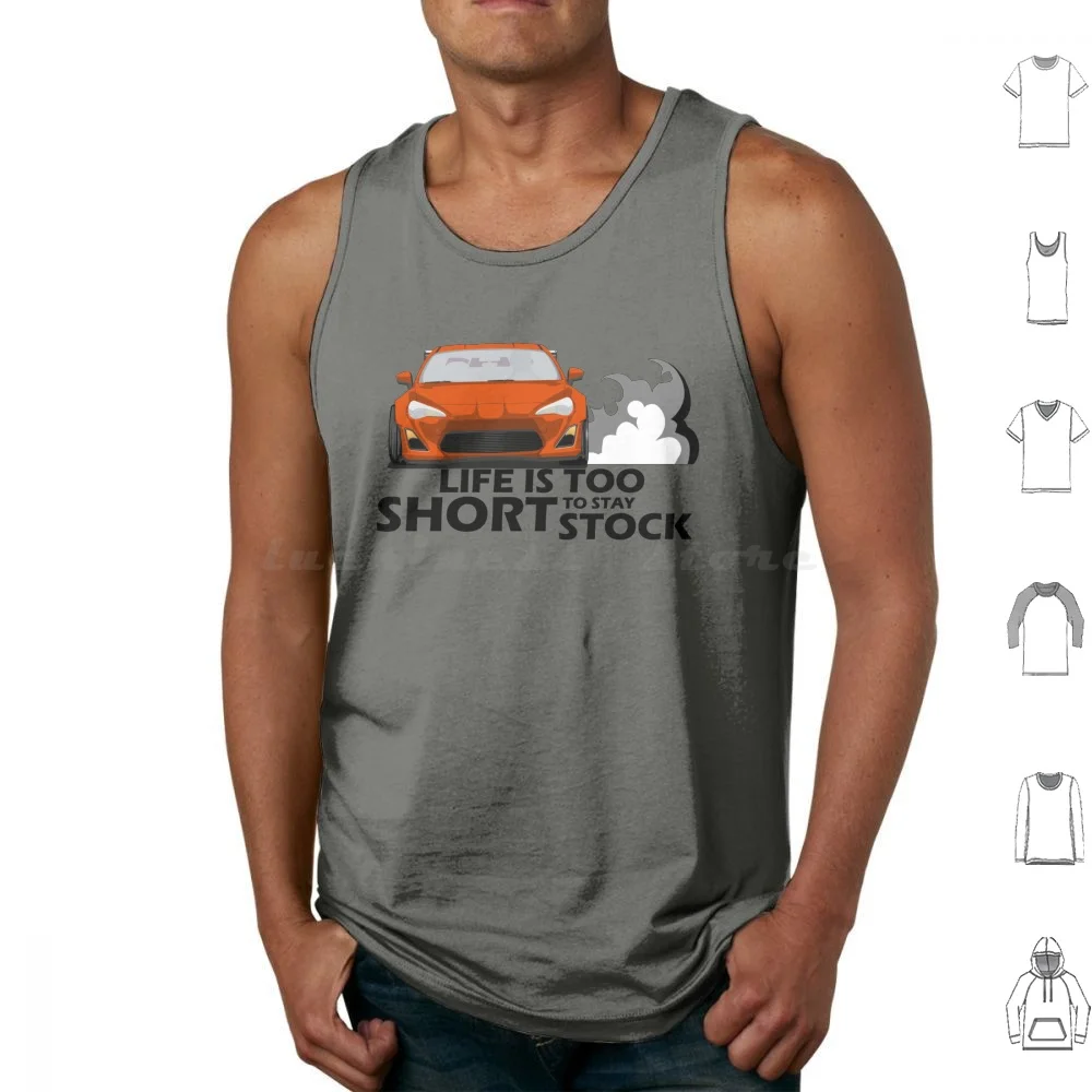 Orange Rocket Tank Tops Vest Sleeveless Frs Scion Gt86 Brz Jdm Japonese Manga Race Racing Drift Hipster Subspeed Car Cars Auto