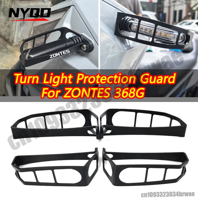 

Aluminum Before and After Turn Signal Light Protection Cover for ZONTES 368G 703R 501G 2024 2025 2026 Motorcycle Accessorie