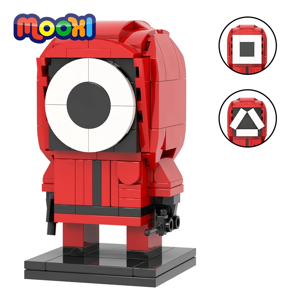 MOOXI Movie TV Series 149Pcs Bricks Game Administrator BrickHeadsed Building Blocks Kids Toys For Children Birthday Gift MOC7302