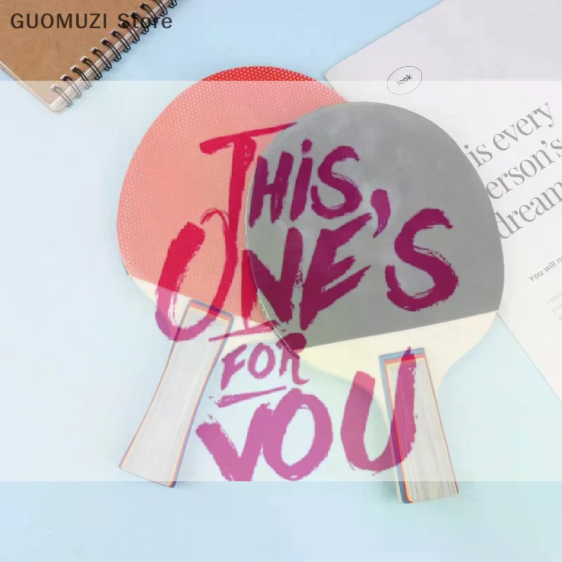 

1Set Table Tennis Rackets Ping Pong Paddles Lightweight Professional Ergonomic Handles For Club Training Beginner Practicing Gym