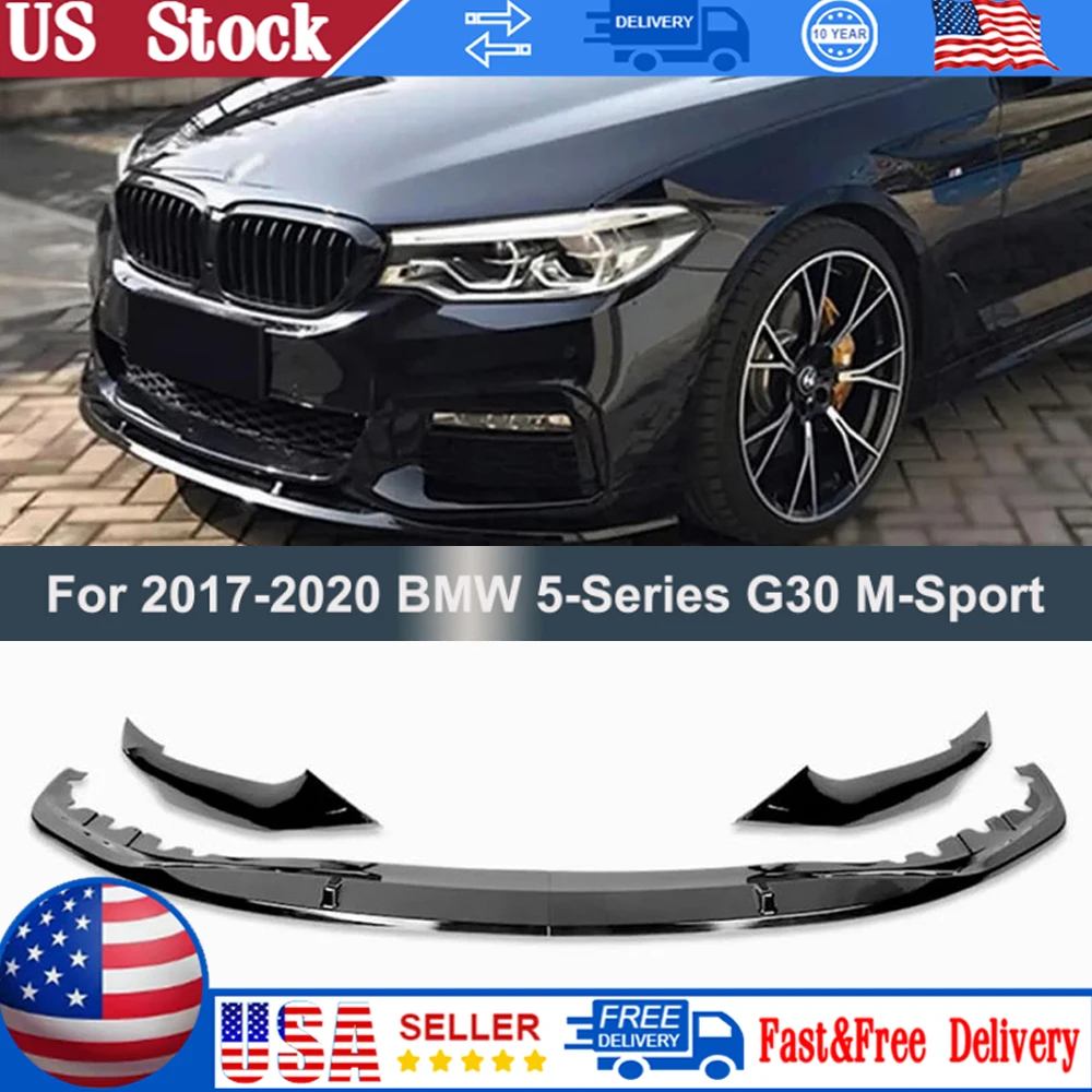 

Качественный автомобильный передний бампер, спойлер для BMW 5-Series G30 G31 M-Sport 2017 ~ 2020, бампер 525i 530i 540i M-Tech, автомобильные аксессуары
