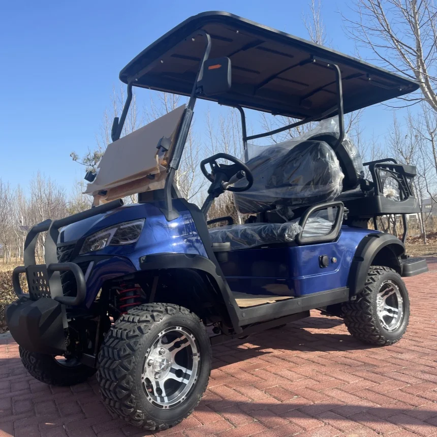 

Made In China Street Legal Brand New Powerful Customized Golf Cart Model E Free Custom Color Luxury Club Electric Golf Cart