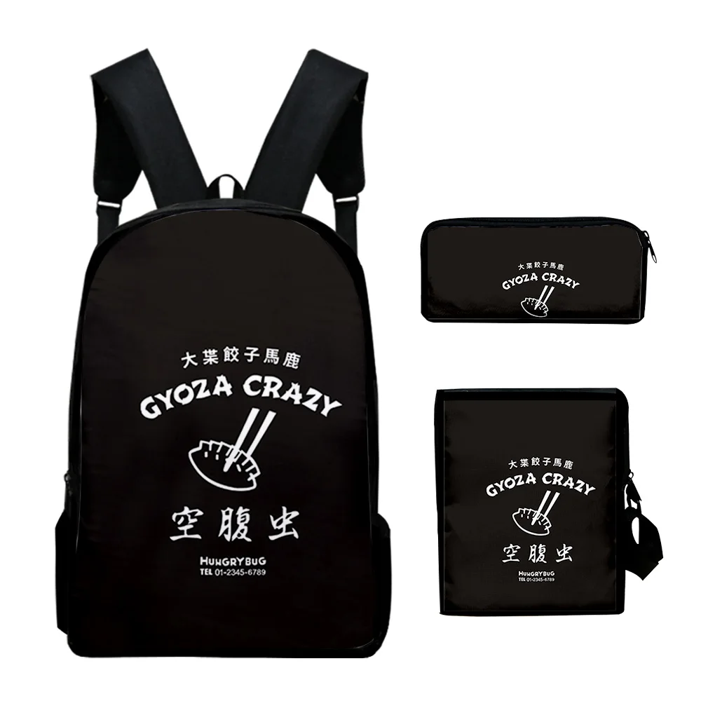 Cartoon Youthful Funny Dorohedoro 3D Print 3pcs/Set Student Travel bags Laptop Daypack Backpack Shoulder Bag Pencil Case