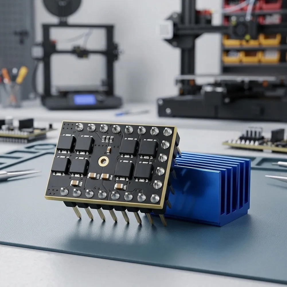 TMC5160 Motor Driver for 3D Printers Supporting High Voltage Operation and Delivering Consistent Torque Full Range
