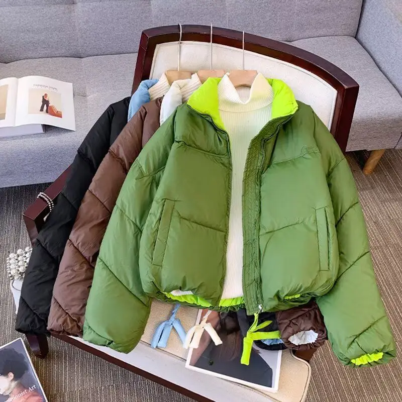 

New 2024 Men's Thiened Cotton Jaet Winter Warm Spor Casual Trendy Bread Sle Coat Long Sve Zipper Closure Polyester...