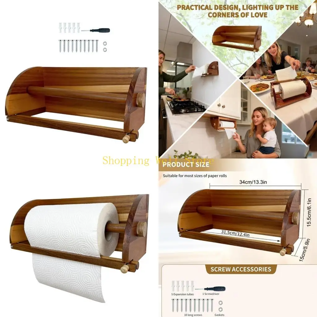 KX4B Paper Towel Holder With Natural particle For Modern Kitchen Decoration