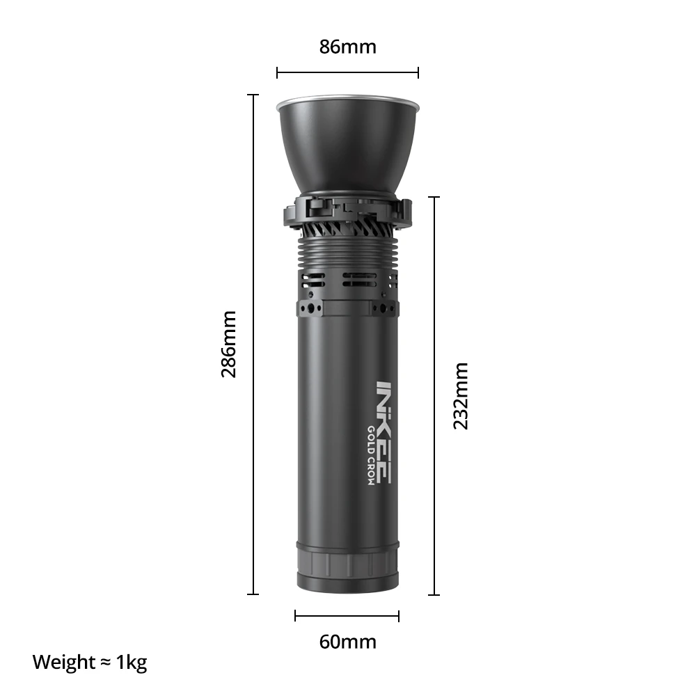 Inkee กล้อง GC60วิดีโอไฟฉายคงที่60W, แสงอุณหภูมิใช้งานเดียว/สองสีขนาดเล็กแบบพกพาไฟถ่ายภาพ