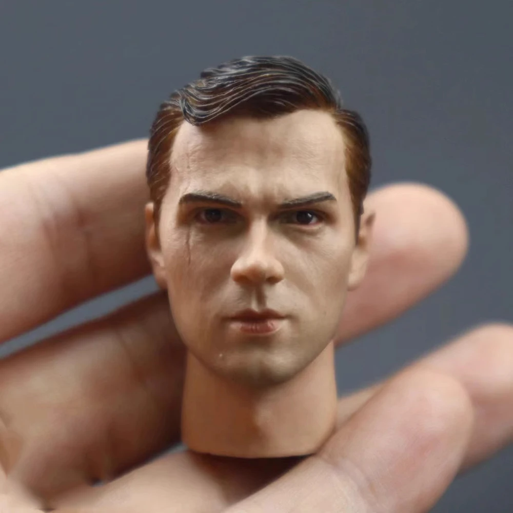 Copy Version 1/6th DID WWII Series Gunner Male Handsome Guy Head Sculpt Carving For 12” Action Figure Doll Collect BD001 B001