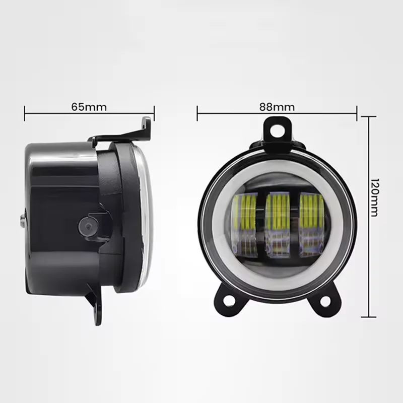 1 زوج 3.5 بوصة ثنائي اللون أضواء الضباب الأمامية أضواء الوفير 30 واط مناسبة للسيارات جيب رانجلر Suv المركبات على الطرق الوعرة #6