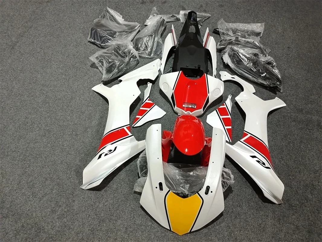 High Quality New ABS Motorcycle Fairings Kit Fit for YAMAHA YZF - R1 2015 2016 2017 2018 15 16 17 18 Bodywork Set Red white