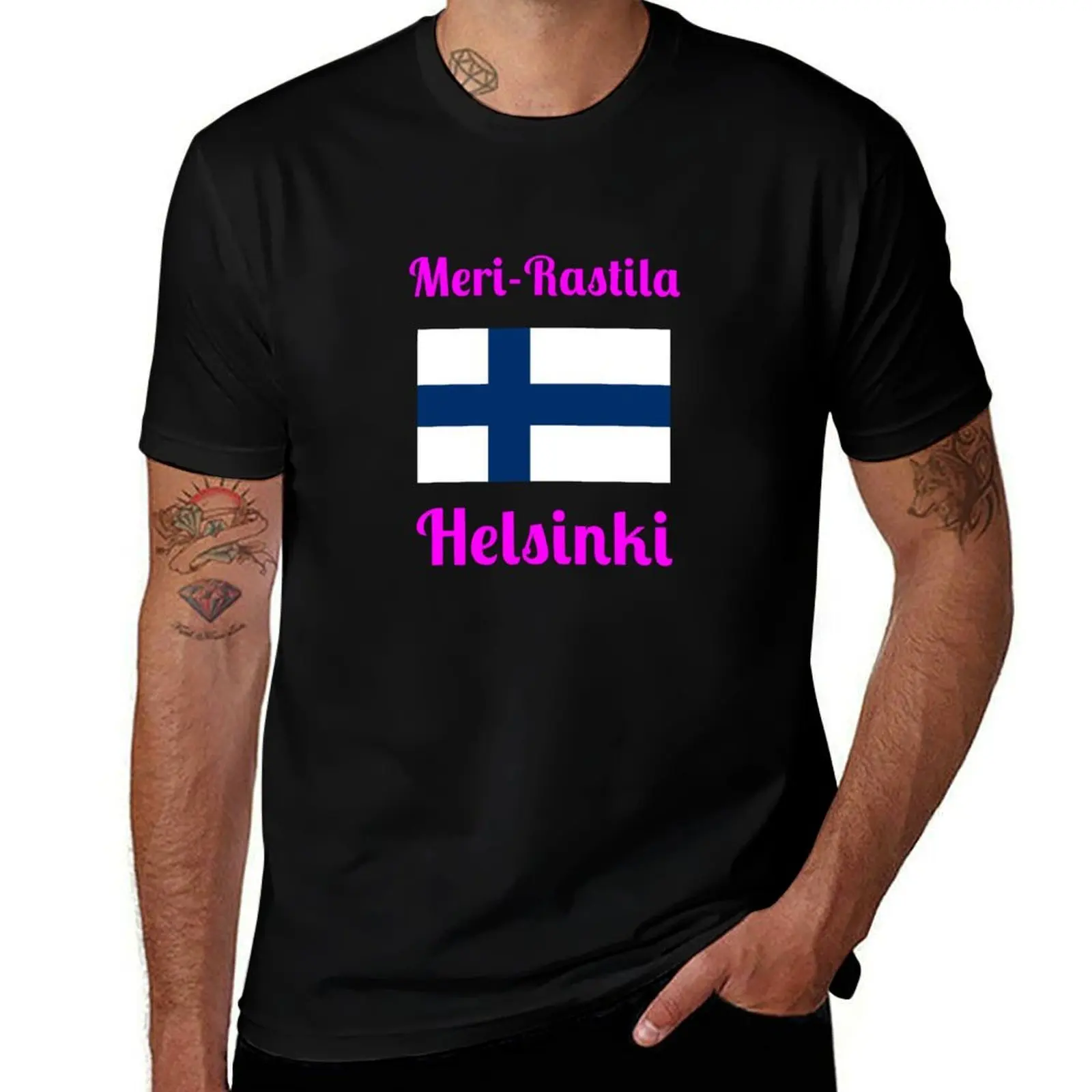 

Meri-Rastila Helsinki Finland - Stylish Prints, T-Shirt anime shirt oversizeds T-shirts oversize Short sleeve tee men